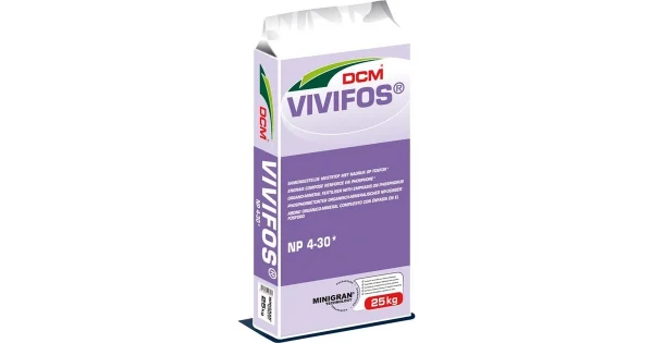 DCM VIVIFOS 4-30-0 +15% Οργανική Ουσία 25 Kg - Λίπασμα για μεταφυτεύσεις και νεαρά φυτά