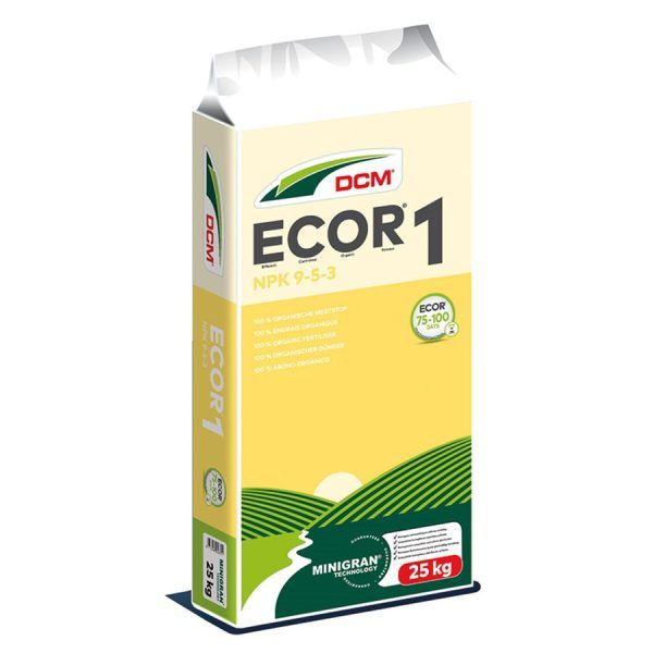 DCM ECOR1 9-5-3 +65% Οργανική Ουσία 25Κg - Βιολογικό Λίπασμα