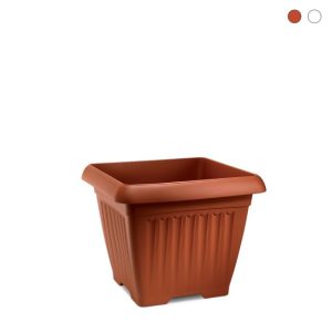 PLASTONA Corfu 740 Γλάστρα Τετράγωνη 32lt 40x40x33cm