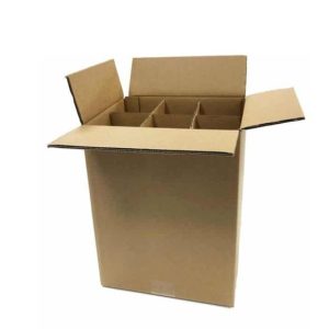 Χαρτοκιβώτιο 6 Φιαλών ΜΕ ΚΥΨΕΛΗ 5τμχ