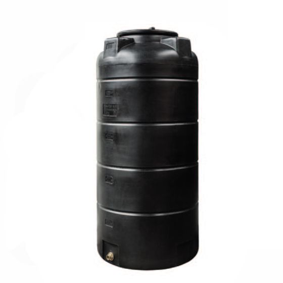 Δεξαμενή Πλαστική Κάθετη Στενή 1000lt Μαύρη