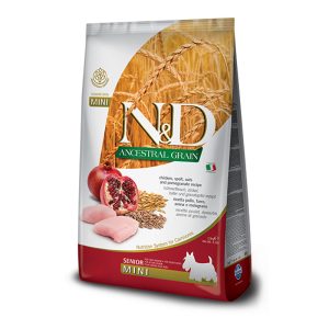 N&D Low Grain Dog Chicken & Pomegranate Senior Mini 2.5kg
