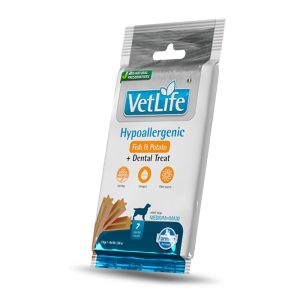 Treat Vet Life Dog Hypoallergenic Fish & Potato Adult Medium and Maxi 110g 15τμχ