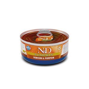 N&D Cat Venison & Pumpkin Wet Food 70g 30τμχ