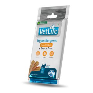 Treat Vet Life Dog Hypoallergenic Fish & Potato Adult Mini 60g 15τμχ