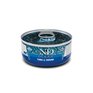 N&D Cat Tuna & Shrimp Adult Wet Food 80g 12τμχ